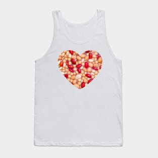 Bean & Chickpea Medley Mix Photograph Heart Tank Top